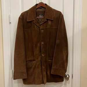 Zara leather XL mens coat